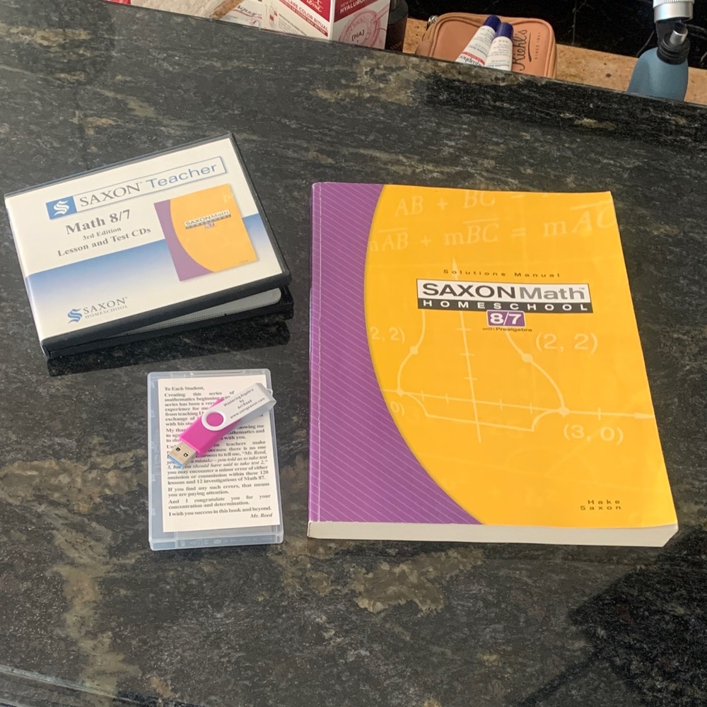 Saxon Math 8/7 Homeschool Set